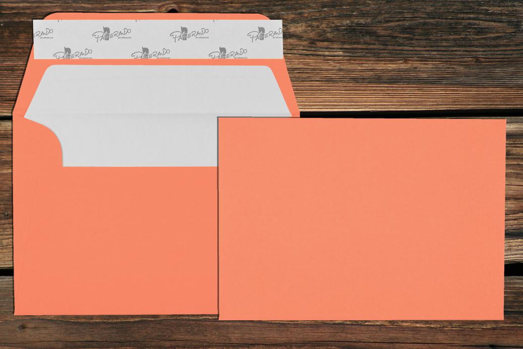 Briefhüllen mit Seidenfutter C6 114x162 mm Haftklebend Coral gerippt 100 g/qm